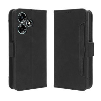 For Infinix Hot 30i / 30i NFC Skin Feel Calf Texture Card Slots Leather Phone Case(Black)