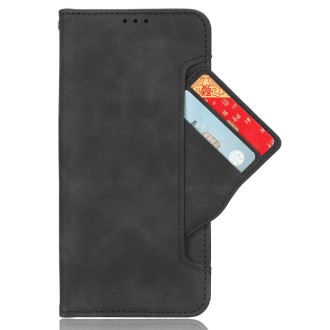 For Infinix Hot 30i / 30i NFC Skin Feel Calf Texture Card Slots Leather Phone Case(Black)