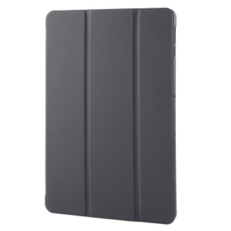 For OnePlus Pad 2 Tri-fold Silicone Leather Tablet Case(Black)