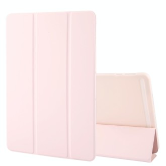 For OnePlus Pad 2 Tri-fold Silicone Leather Tablet Case(Pink)