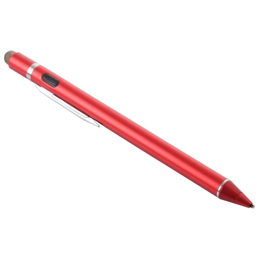 1.5-2.3mm Rechargeable Capacitive Touch Screen Active Stylus Pen(Red)