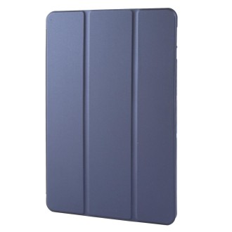 For OnePlus Pad 2 Tri-fold Silicone Leather Tablet Case(Dark Blue)