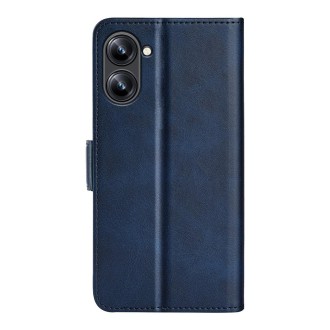 For Realme 10 4G Dual-side Magnetic Buckle Horizontal Flip Leather Phone Case(Dark Blue)