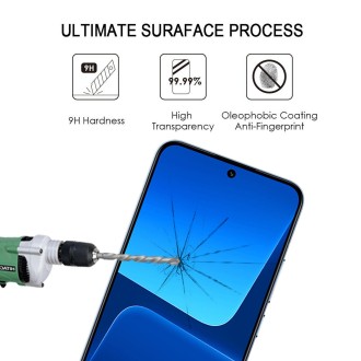 For Xiaomi 13 Ultra Full Glue 9H HD 3D Curved Edge Tempered Glass Film(Black)