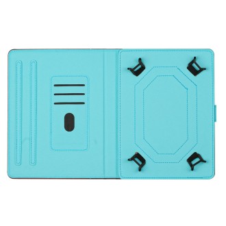 For 8 inch Tablet Marble Pattern Leather Tablet Case(Pink Blue)