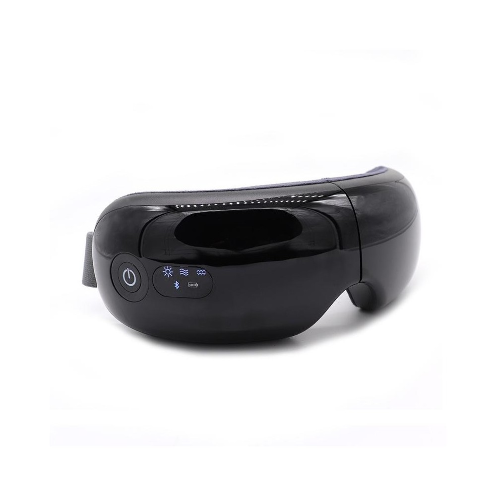 Bluetooth Rechargeable Eye Massager With Heat, Air Pressure And Vibration Massage(Black)