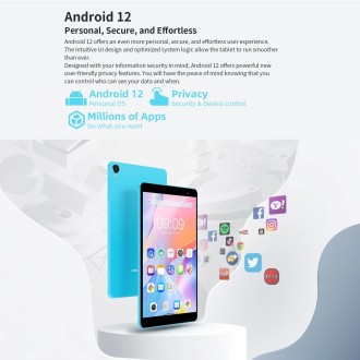 Teclast P80T Tablet 8.0 inch, 4GB+64GB, Android 12 Allwinner A33 Quad Core, Global Version Support Google Play(Blue)