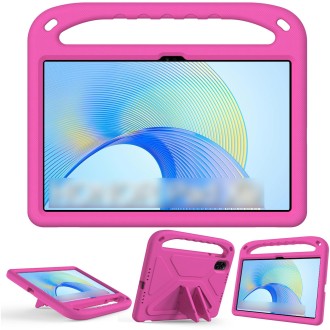 For Honor Pad X9 / X8 Pro Handle Portable EVA Shockproof Tablet Case(Rose Red)