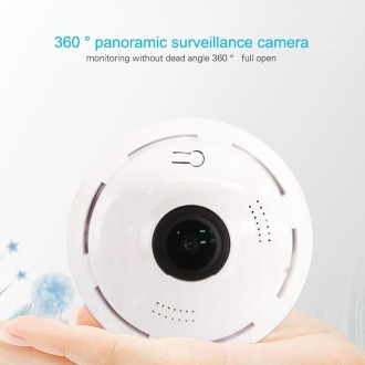 360 Degrees Wide-angle Panoramic WiFi Camera 960P Home Monitoring Camera without Memory