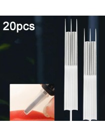 20pcs  Without Scab 0.35 x 50mm Disposable Tattoo Needles Agujas Microblading Permanent Makeup Machine Needle