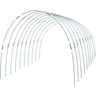 Garden Arch Greenhouse Hoops Rustproof Steel Tunnel Hoop Frame Plant Support, Speci: L  5 Rods 5 Arches