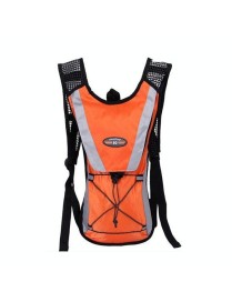 Outdoor Sports Mountaineering Cycling Backpack Water Bottle Breathable Vest(Orange)