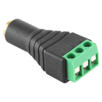 3.5mm Female Plug 3 Pin Terminal Block Stereo Audio Connector