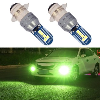 1 Pair PX15D DC12V 7.8W Car LED Fog Light (Lime Green)