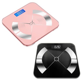 Home Weight Scale Accurate Healthy Body Fat Scale, Size: 26x26cm(Charging Version Black)