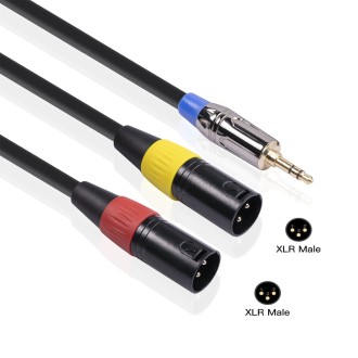 TC194BUXK108YR-30 3.5mm Male to Dual Canon Male Audio Cable, Length: 3m