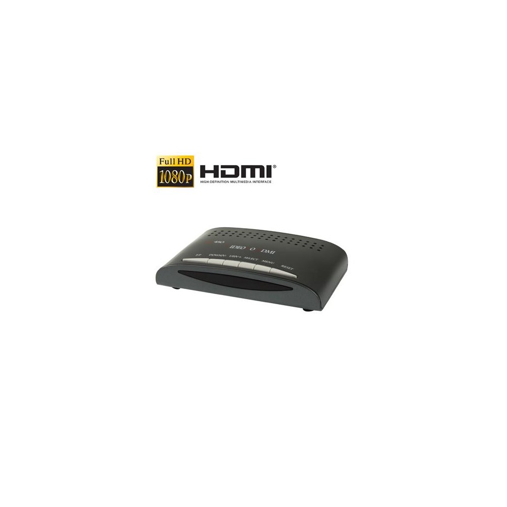 RCA Composite Video & S-Video to HDMI Converter, Support Full HD 1080P