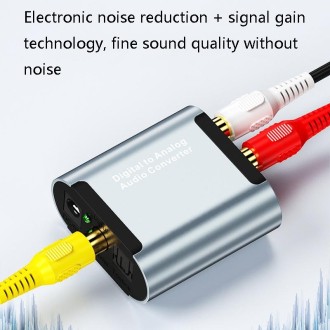 HW-25DA R/L Digital To Analog Audio Converter With 3.5mm Jack SPDIF Audio Decoder with Fiber Optic+USB Cable