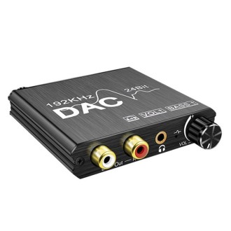 Digital To Analog Audio Converter Stereo Extractor DAC Amplifier Optical SPDIF 192Khz 24Bit