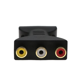 USB 2.0 Male to 3 RCA Gold-plated Video Audio Adapter AV Component Converter