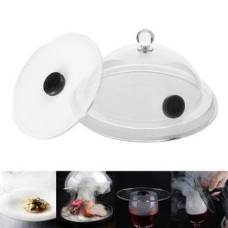 Cocktail Acrylic Smoker Hood Kitchen Cooking Hood(Transparent)