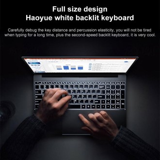 HONGSAMDE HSDQ156 Ultrabook, 15.6 inch, 8GB+128GB, Fingerprint Unlock, Windows 10 Intel Celeron J4115 Quad Core, Support TF Card