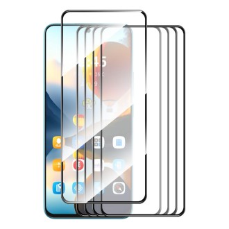 For Infinix Note 12 VIP 5pcs ENKAY Full Glue High Aluminum-silicon Tempered Glass Film