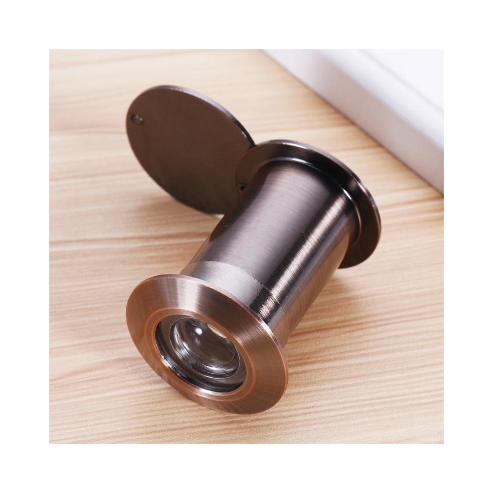 2 PCS Security Door Cat Eye HD Glass Lens 200 Degrees Wide-Angle Anti-Tiny Hotel Door Eye, Specification: 26mm Red Bronze