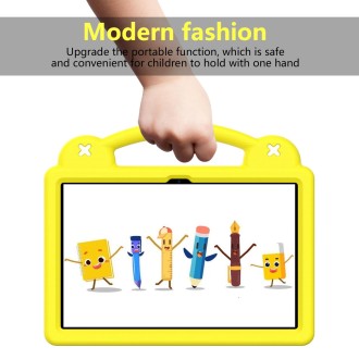 For TCL Tab 10 Gen2 10.36 2023 Handle Kickstand Children EVA Shockproof Tablet Case(Yellow)