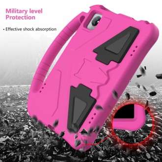 For Blackview Tab 8 2020 EVA Shockproof Tablet Case with Holder(Rose Red)