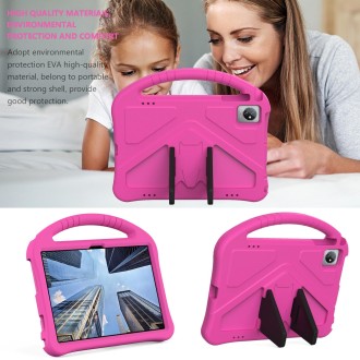 For Blackview Tab 8 2020 EVA Shockproof Tablet Case with Holder(Rose Red)