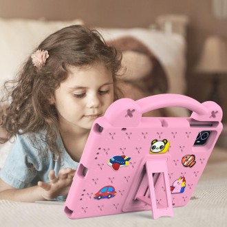 For Walmart ONN 10.1 Gen4 2024 Handle Kickstand Children EVA Shockproof Tablet Case(Pink)