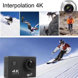 F60 2.0 inch Screen 170 Degrees Wide Angle WiFi Sport Action Camera Camcorder with Waterproof Housing Case, Support 64GB Micro S