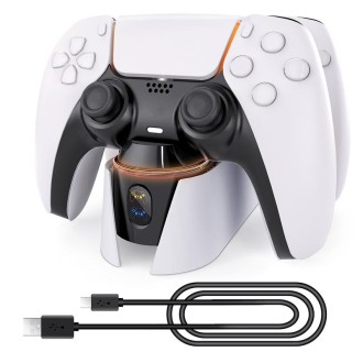 For PS5 Gamepad Contact Dual Charging Dock Gamepad Charger