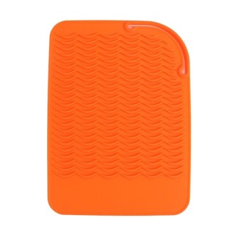 Curl Rod Insulation Sleeve Straight Hair Silicone Heat Insulation Pad(Orange)