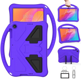 For Huawei Enjoy Tablet 2 10.1 EVA Flat Anti Falling Protective Case Shell with Holder(Purple)