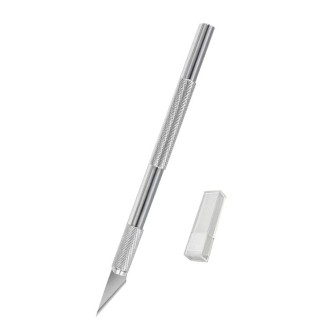 6 in 1 Aluminum Alloy DIY Carving Tool Handmade Pen Knife(Silver)