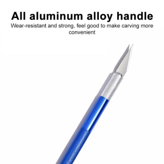 6 in 1 Aluminum Alloy DIY Carving Tool Handmade Pen Knife(Silver)