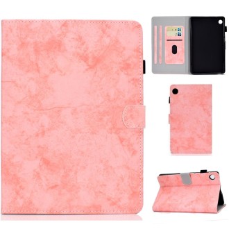 For Huawei MatePad T8 Marble Style Cloth Texture Tablet PC Protective Leather Case with Bracket & Card Slot & Pen Slot & Anti Sk