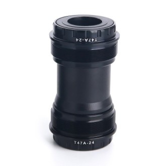 T47A24 Bottom Bracket Fits 68mm/73mm Width of Bicycle Frame(Black)