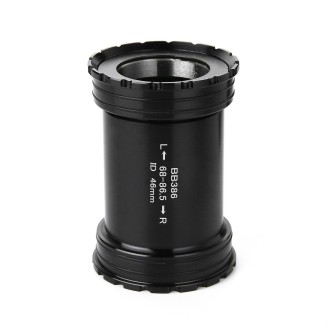 BB386 Press Fit Style Bottom Bracket Fits 68-86.5mm for SRAM / Rotor / FSA Mountain Bike (Black)