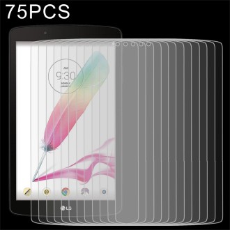 75 PCS 0.3mm 9H Full Screen Tempered Glass Film for LG G PAD F 8.0 / V495