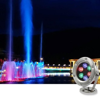 LED Underwater Light Pool Fish Pond Fountain Waterproof Landscape Light 18W(Red)