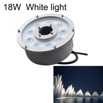 18W Landscape Ring LED Aluminum Alloy Underwater Fountain Light(White Light)