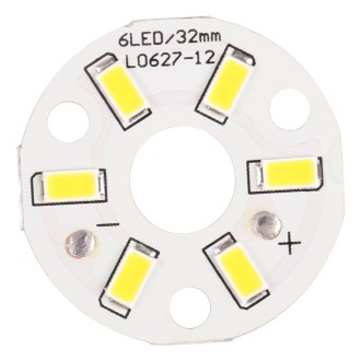 3W 6 LEDs SMD 5730 LED Module Lamp Ceiling Lighting Source, DC 9V Warm White Light