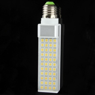 E27 11W 1620LM LED Transverse Light Bulb, 44 LED SMD 5050, Warm White Light, AC 85-220V