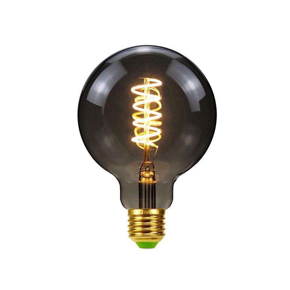 G95 Electroplating Smoke Grey Warm Light LED Bulb Retro Lamp