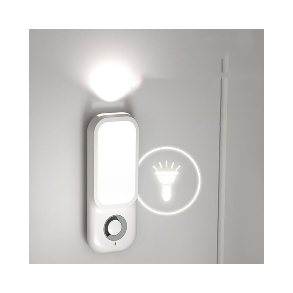 LED Induction Night Light Intelligent Wireless Aisle Corridor Night  With Flashlight,Spec: Charging Model 