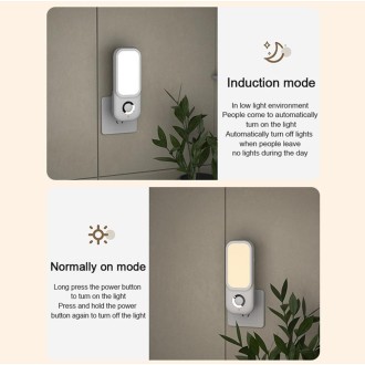 LED Induction Night Light Intelligent Wireless Aisle Corridor Night  With Flashlight,Spec: Charging Model 