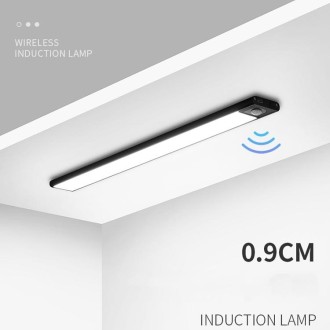 Intelligent Automatic Human Body Induction Wireless LED Lamp 40cm(Black + Neutral Light)